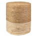 Stool Romimex White Natural Natural Fibre 33 x 39 x 33 cm