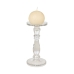 Candleholder Romimex Transparent Glass 13 x 27 x 13 cm