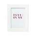 Photo frame Romimex White Resin 13 x 18 x 2 cm