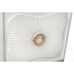 Aparador Romimex Branco Dourado Metal Madeira MDF 48 x 64 x 35 cm