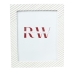 Photo frame Romimex White Resin 20 x 25 x 2 cm