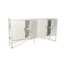 Credenza Romimex Bianco Dorato Metallo Legno MDF 157 x 80 x 38 cm