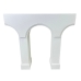 Console Romimex White MDF Wood 100 x 91 x 24 cm