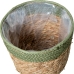 Set of Planters Alexandra House Living Brown Rattan Natural Fibre 3 Pieces