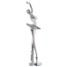 Decoratieve figuren Alexandra House Living Zilverkleurig Acryl Plastic Melamine Ballerina 8 x 7 x 30 cm