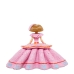 Figura Decorativa Alexandra House Living Menina Cor de Rosa Acrílico Plástico Melamina