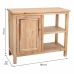 Mobilier pentru Hol Alexandra House Living Argintiu Natural Lemn Oțel inoxidabil Pin Lemn MDF 37 x 74 x 76 cm