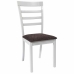 Silla de Comedor Alexandra House Living Blanco 52 x 95 x 44 cm