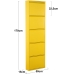 Scarpiera Alexandra House Living Giallo 50 x 170 x 15 cm 5 cassetti