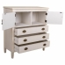 Cassettiera Alexandra House Living Bianco Rattan Legno di abete Legno MDF 36 x 90 x 82 cm