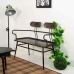 Bench Alexandra House Living Brown Metal 53 x 88 x 122 cm