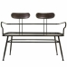 Bench Alexandra House Living Brown Metal 53 x 88 x 122 cm