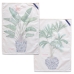 Sett med kluter HappyFriday Flerfarget 70 x 50 cm Plante (2 Deler)