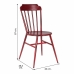 Cadeira de Sala de Jantar Alexandra House Living Vintage Vermelho 48 x 87 x 44 cm