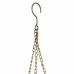 Hanging Planter Alexandra House Living Golden Iron 33 x 122 x 33 cm