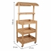 Espositore da Bancone Alexandra House Living Legno di abete 50 x 165 x 62 cm Scaffale 4 Mensole