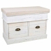 Cassapanca Alexandra House Living Bianco Legno di paulownia Legno MDF 35 x 50 x 70 cm