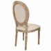 Cadeira de Sala de Jantar Alexandra House Living Bege 46 x 96 x 48 cm