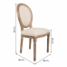 Cadeira de Sala de Jantar Alexandra House Living Bege 46 x 96 x 48 cm