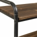 Planken Alexandra House Living Bruin Grijs Hout Metaal 34 x 58 x 98 cm Met wieltjes