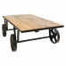 Hoofdtafel Alexandra House Living Bruin Zwart Ijzer Mangohout 60 x 38 x 120 cm