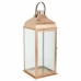 Farol Alexandra House Living Cobre Vidrio Acero Inoxidable 29 x 70 x 29 cm