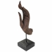 Decoratieve figuren Alexandra House Living Bruin Zwart Metaal Polyresin Hand 12 x 43 x 17 cm