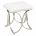 Banqueta Alexandra House Living Champanhe Metal Esponja Madeira MDF 41 x 47 x 41 cm