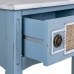 Hall Table with Drawers Alexandra House Living Blue Rattan Fir wood MDF Wood 33 x 77 x 90 cm