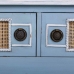 Hall Table with Drawers Alexandra House Living Blue Rattan Fir wood MDF Wood 33 x 77 x 90 cm