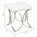 Banqueta Alexandra House Living Champanhe Metal Esponja Madeira MDF 41 x 47 x 41 cm