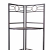 Kampinė lentyna Alexandra House Living Juoda Auksinis Metalinis Medžio MDF 36 x 165 x 50 cm