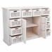 Credenza Alexandra House Living Bianco Legno di paulownia Legno MDF 33 x 78 x 113 cm