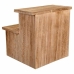 Banqueta Alexandra House Living Madera de Paulonia 34 x 34 x 34 cm Escalera