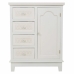 Meuble d'Entrée Alexandra House Living Blanc Crème Métal Bois de pin Bois MDF 32 x 84 x 66 cm