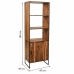 Shelves Alexandra House Living Natural Iron Acacia 40 x 180 x 60 cm