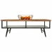 Hoofdtafel Alexandra House Living Bruin Grijs Metaal Mangohout 65 x 44 x 125 cm