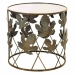 Set of 2 tables Alexandra House Living Golden Glass Iron 60 x 56 x 60 cm