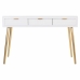 Hall Table with Drawers Alexandra House Living Golden MDF Wood 41 x 78 x 120 cm