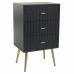 Mesa de Cabeceira Alexandra House Living Dourado Cinzento escuro 35 x 76 x 44 cm