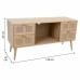 Gemakkelijk verplaatsbare meubels Alexandra House Living Natuurlijk Hout MDF 42 x 60 x 120 cm