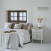 Comodino Alexandra House Living Bianco 40 x 70 x 50 cm