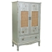 Armoire Alexandra House Living Gris Rotin Bois d'épicéa Bois MDF 42 x 138 x 80 cm