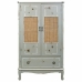 Cupboard Alexandra House Living Grey Rattan Fir wood MDF Wood 42 x 138 x 80 cm