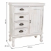 Hall Table with Drawers Alexandra House Living White Paolownia wood 30 x 80 x 65 cm