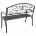 Bench Alexandra House Living Grey Iron 53 x 91 x 153 cm