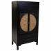 Armoire Alexandra House Living Noir Rotin Bois d'épicéa Bois MDF 40 x 135 x 70 cm