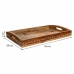 Vassoio Alexandra House Living Bianco Naturale Legno di mango 29 x 6 x 43 cm