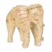 Decoratieve figuren Alexandra House Living Wit Mangohout Olifant 11 x 24 x 24 cm