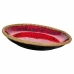 Centrotavola Alexandra House Living Nero Rosso Argentato Ceramica 32 x 6 x 32 cm